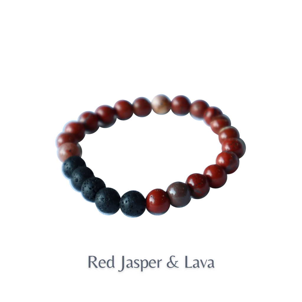 Lava & Gemstone: Essential Oil Diffuser Bracelets